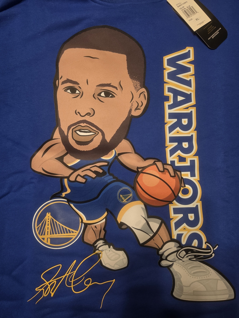 Golden State Warriors Curry Avatar Tee - Royal Blue